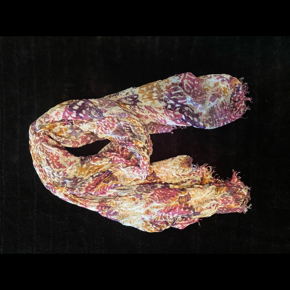 Pink/orange/purple scarf